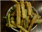 fried courgette strips